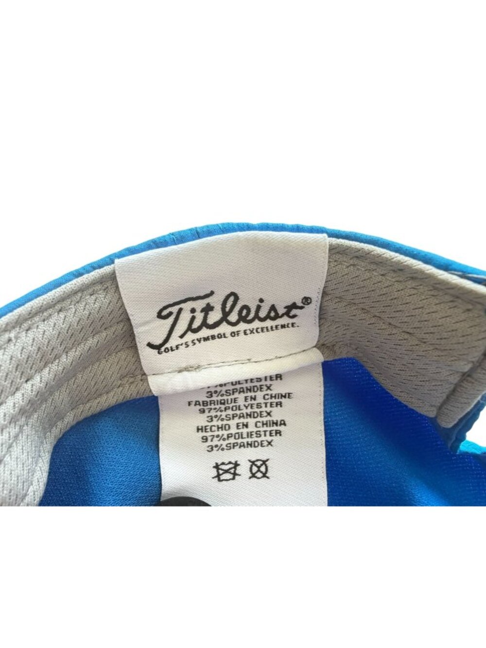 Titleist Blue Adjustable Golf Hat With Embroidered Logo Lightweight & Breathable - Picture 7 of 9